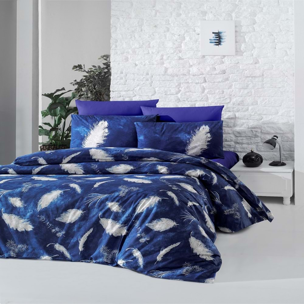 Komfort Home Çift Kişilik Ranforce Nevresim Takımı (Feather)