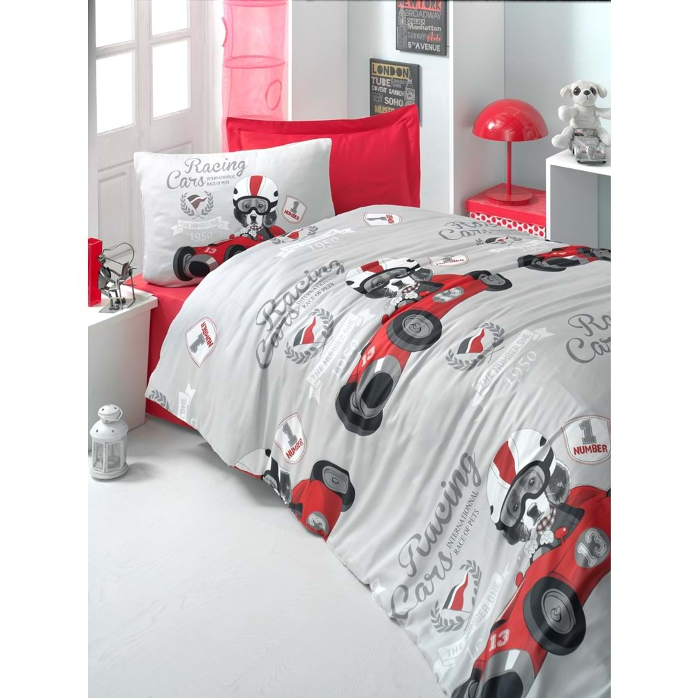 Komfort Home Genç Ranforce Nevresim Takımı (Racing Cars)