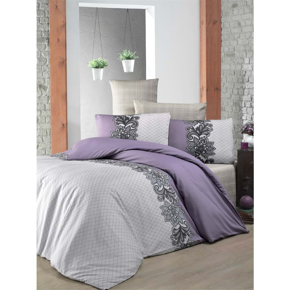 Komfort Home Çift Kişilik Polycotton Nevresim Takımı (Sahra)