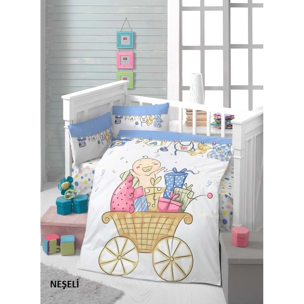 Komfort Home Bebek Uyku Seti %100 Pamuk (Yorgan ve +2 Yastıklı)