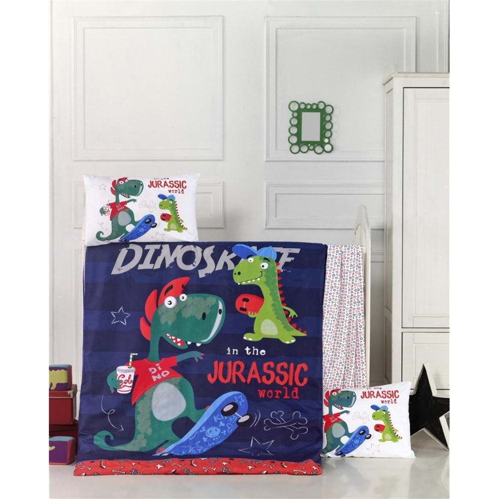 Komfort Home Bebek Uyku Seti %100 Pamuk / Dino