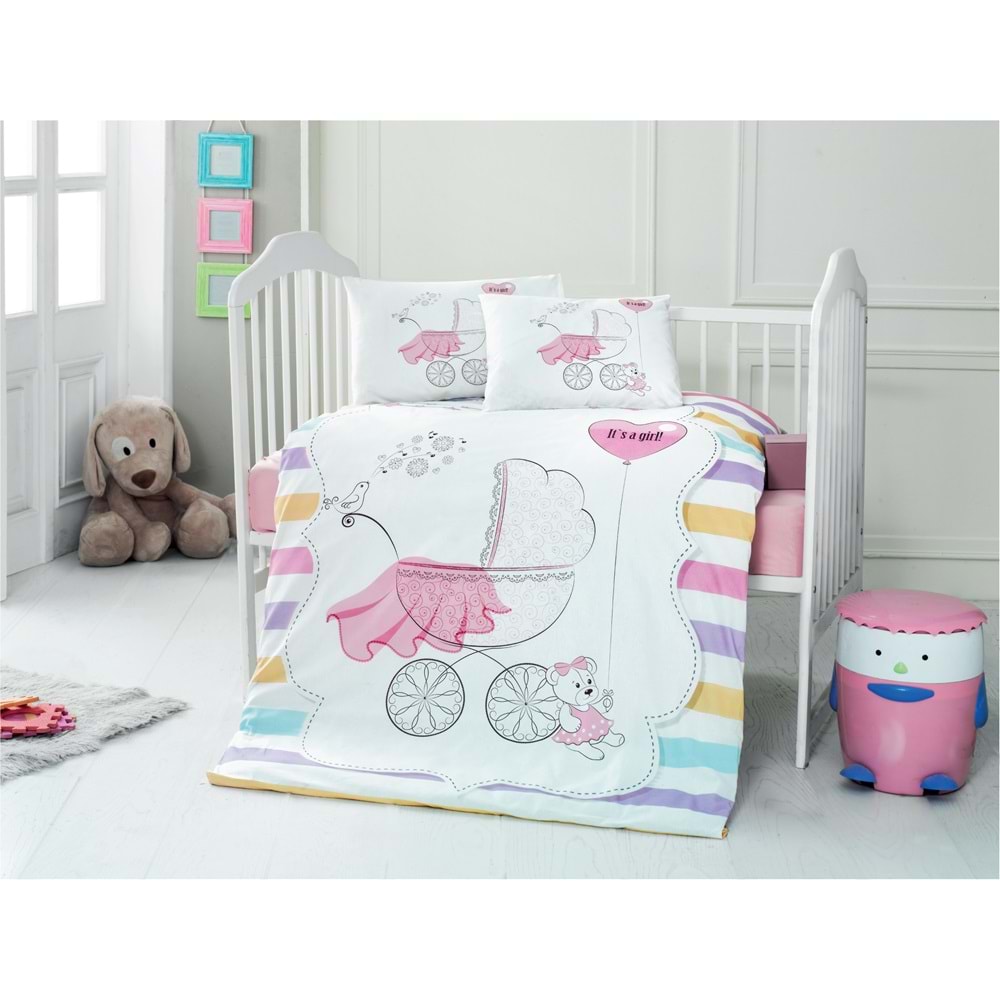 Komfort Home Bebek Uyku Seti %100 Pamuk / Girl