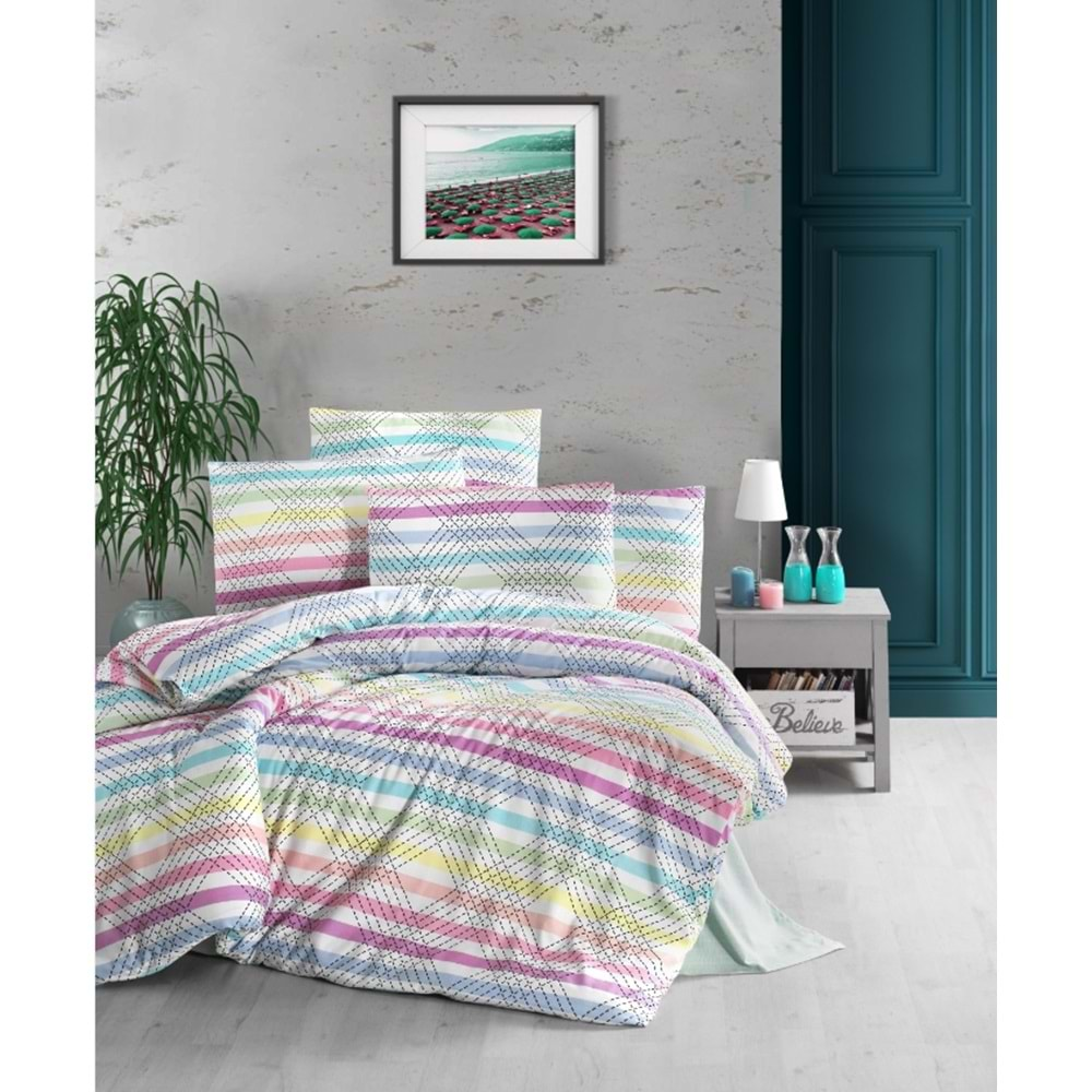 Komfort Home Çift Kişilik Polycotton Nevresim Takımı (Vals)