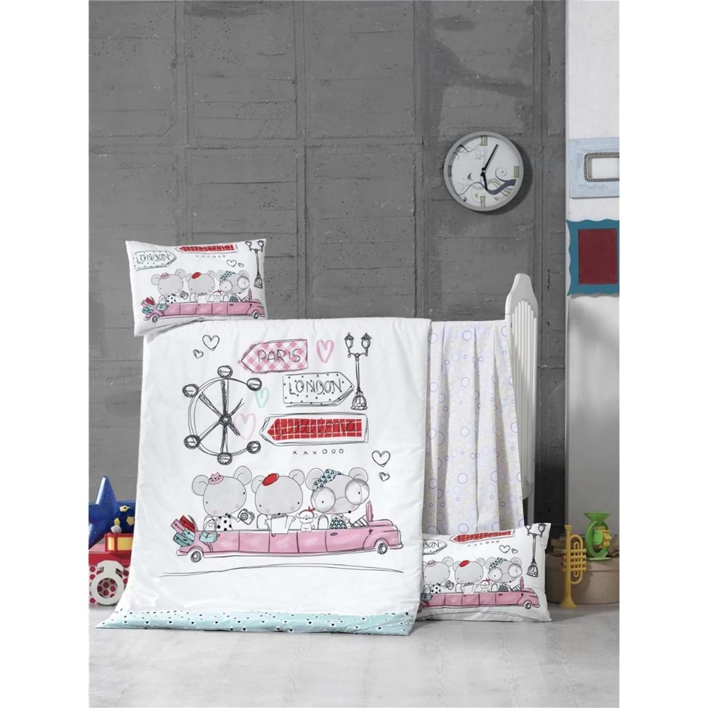 Komfort Home Bebek Uyku Seti %100 Pamuk (Yorgan ve +2 Yastıklı)