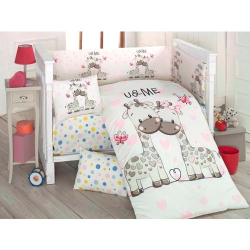 Komfort Home Bebek Uyku Seti 8 Parça Ranforce %100 Pamuk /Sweet