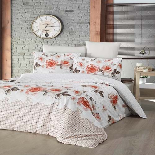 Komfort Home Tek Kişilik Ranforce Nevresim Takımı (İsabella Orange)