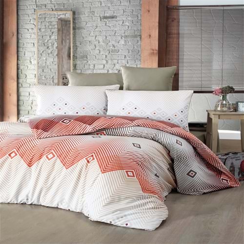 Komfort Home Tek Kişilik Ranforce Nevresim Takımı (Adriana Terra)