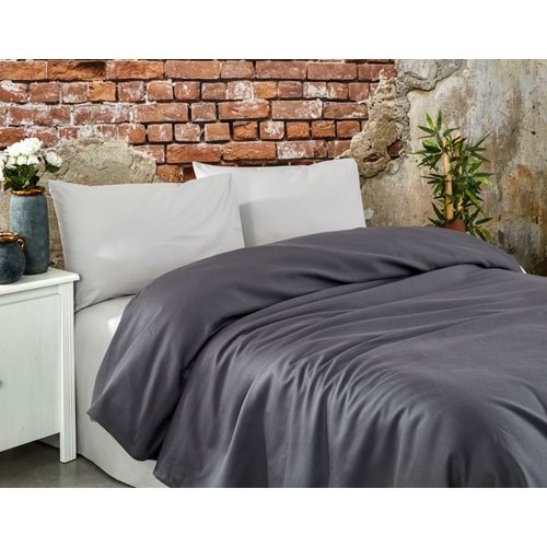 Komfort Home Çift Kişilik Ranforce %100 Pamuk Pike / Antrasit