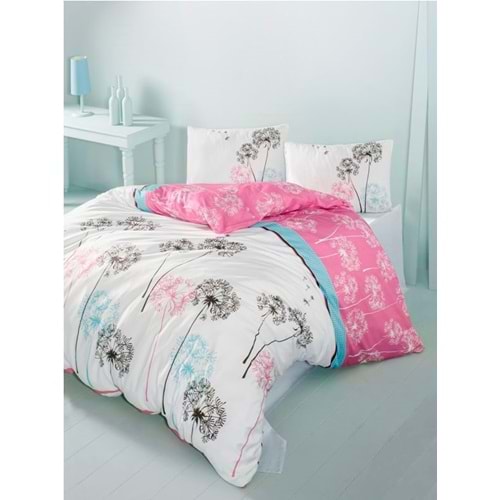 Komfort Home Tek Kişilik Ranforce Nevresim Takımı (Suna Pembe)