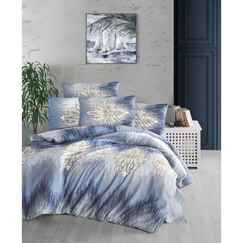 Komfort Home Çift Kişilik Polycotton Nevresim Takımı (Safir)