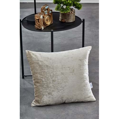 Komfort Home Düz Krem İç Dolgulu Kırlent 45x45cm / 1 Adet