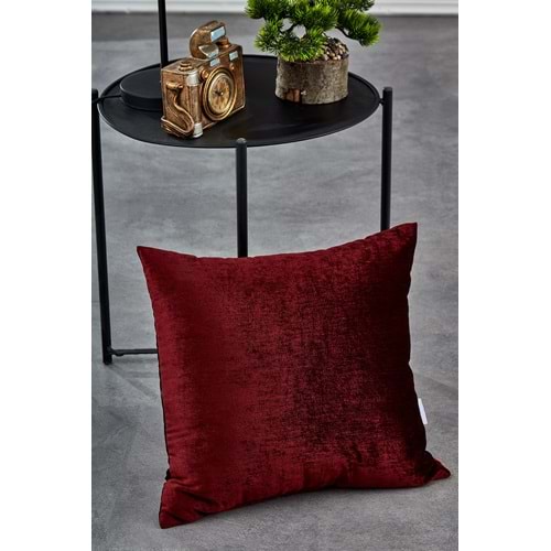 Komfort Home Düz Kırmızı İç Dolgulu Kırlent 45x45cm / 4 Adet