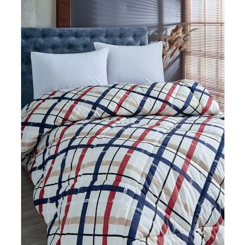 Komfort Home Çift Kişilik Baskılı Pamuklu Silikon Yorgan + Yastık / P5