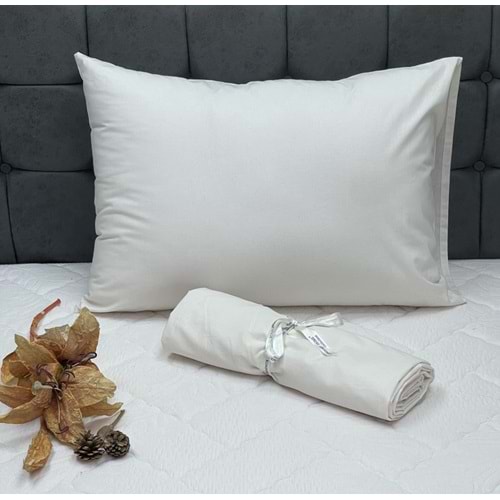 Komfort Home Tek Kişilik İpliği Boyalı Pamuk Kumaş Çarşaf Seti - Beyaz
