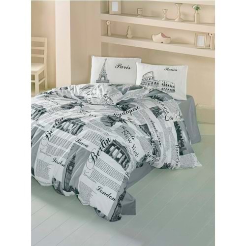 Komfort Home Tek Kişilik Ranforce Nevresim Takımı (City)