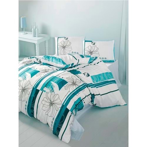 Komfort Home Tek Kişilik Ranforce Nevresim Takımı (Elif Mavi)