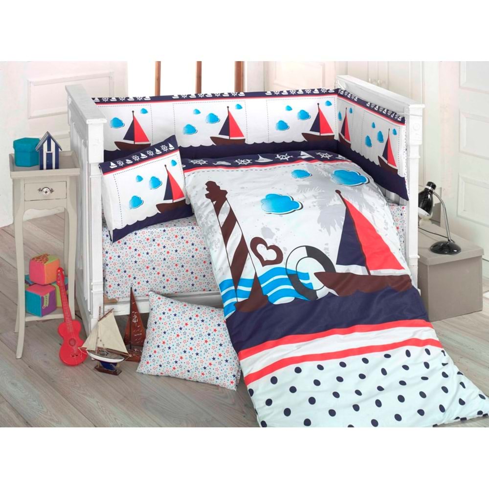 Komfort Home Bebek Uyku Seti 8 Parça Ranforce %100 Pamuk /Dümen