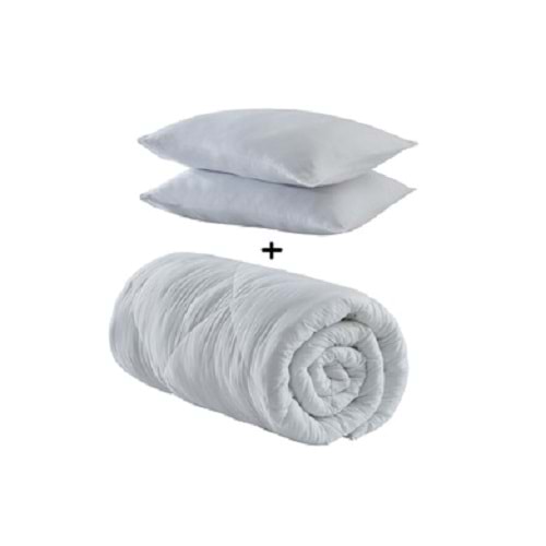 Komfort Home Çift Kişilik Microfiber Yazlık İnce Yorgan +2 Yastık