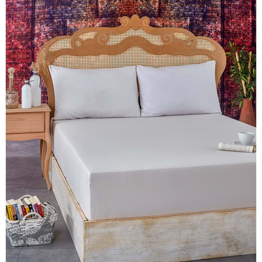 Komfort Home Ekstra Çift Kişilik Penye Lastikli Çarşaf 200x200 CM