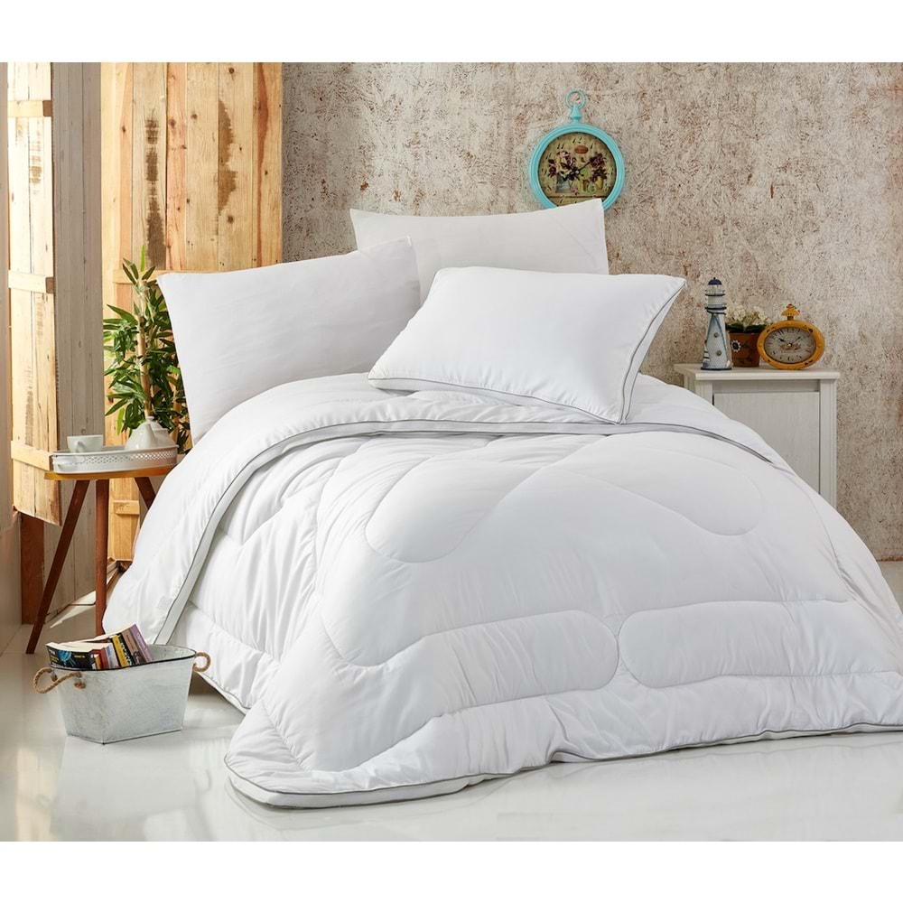 Komfort Home Çift Kişilik Microfiber Klimalı Yorgan +2 Yastık