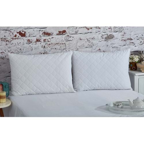 Komfort Home Kapitoneli Pamuklu Yastık Koruyucu 50x70 CM (1 Adet)