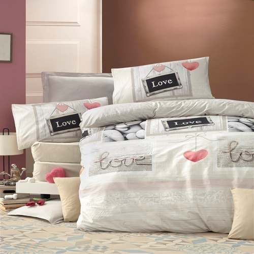 Komfort Home Çift Kişilik Ranforce Nevresim Takımı (Romantıque)