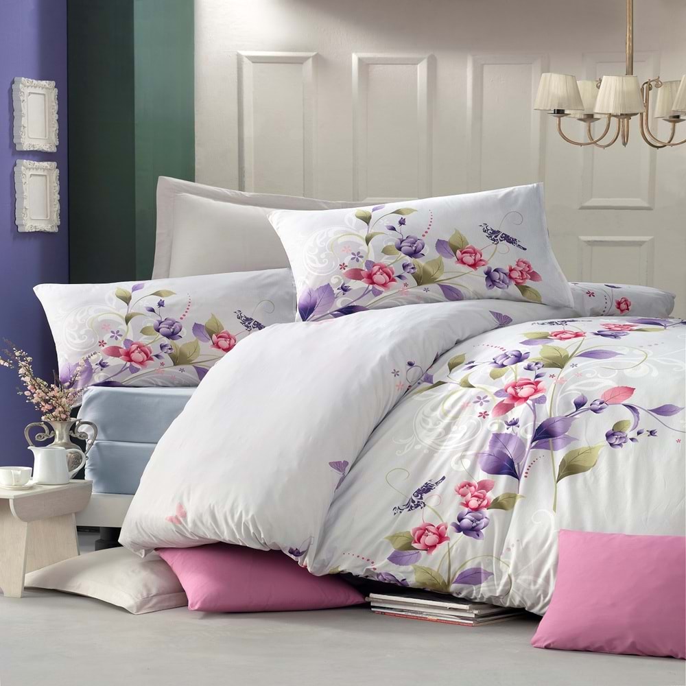 Komfort Home Çift Kişilik Ranforce Nevresim Takımı (Scalie)