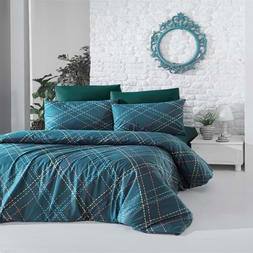 Komfort Home Tek Kişilik Ranforce Nevresim Takımı (Briana Green)
