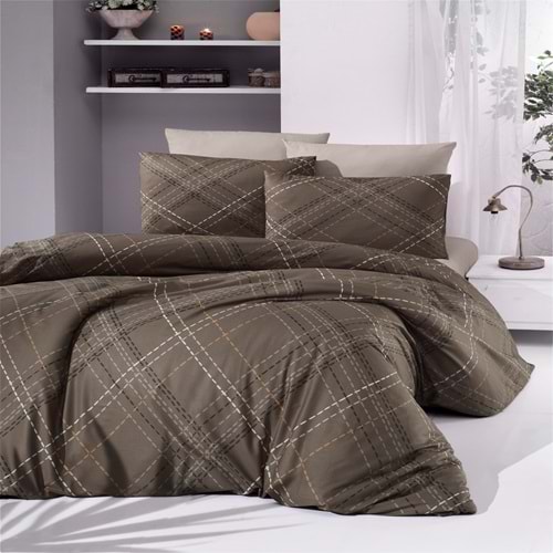 Komfort Home Tek Kişilik Ranforce Nevresim Takımı (Briana Brown)