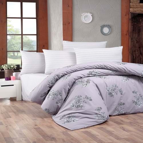 Komfort Home Tek Kişilik Ranforce Nevresim Takımı (Bouquet Lilac)