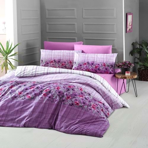 Komfort Home Tek Kişilik Ranforce Nevresim Takımı (Alvina Purple)