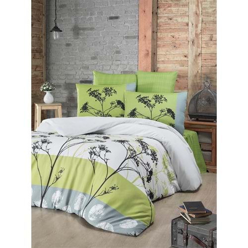 Komfort Home Tek Kişilik Polycotton Nevresim Takımı (Belezza Yeşil)