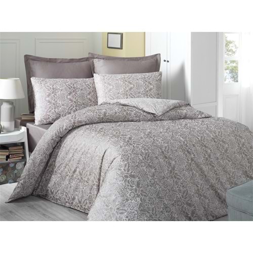 Komfort Home Çift Kişilik Exclusive Deluxe Saten Nevresim Takımı (Cappuccino)