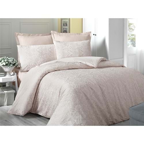 Komfort Home Çift Kişilik Exclusive Deluxe Saten Nevresim Takımı (Cream)