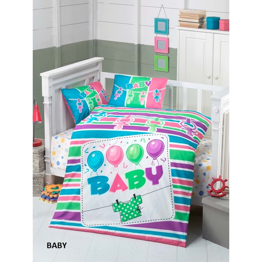 Komfort Home Bebek Uyku Seti %100 Pamuk (Yorgan ve +2 Yastıklı)