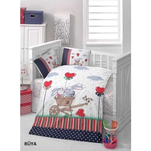 Komfort Home Bebek Uyku Seti %100 Pamuk (Yorgan ve +2 Yastıklı)