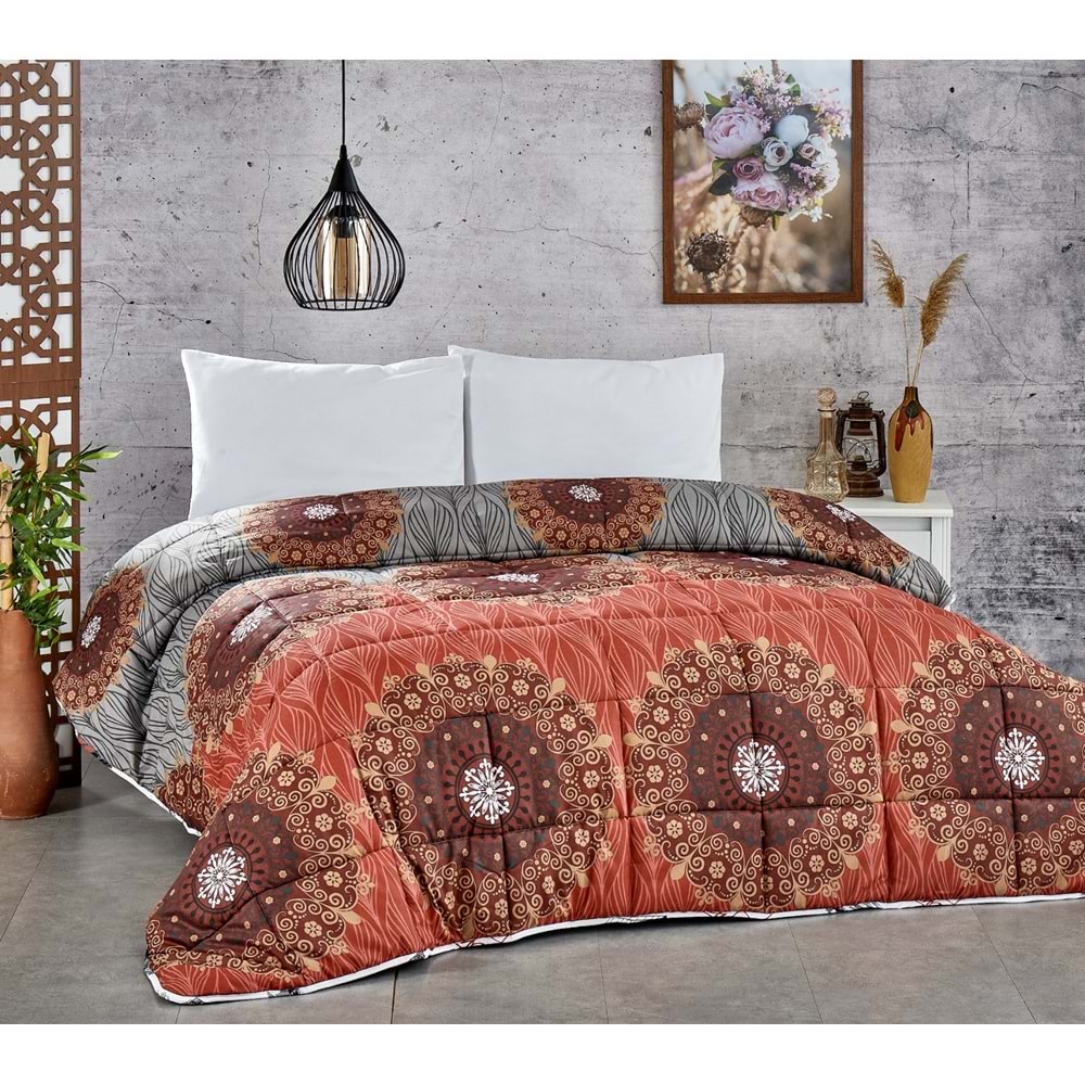 Komfort Home Tek Kişilik PolyCotton Yorgan + 1 Yastık / V7