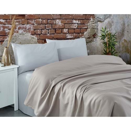 Komfort Home Çift Kişilik Ranforce %100 Pamuk Pike / Sütlü Kahve