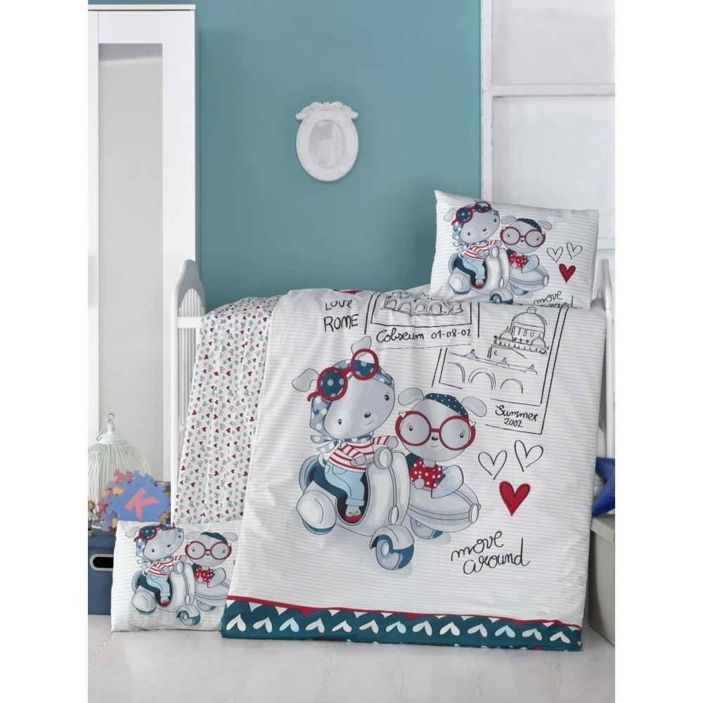 Komfort Home Bebek Uyku Seti %100 Pamuk / Travel Bears