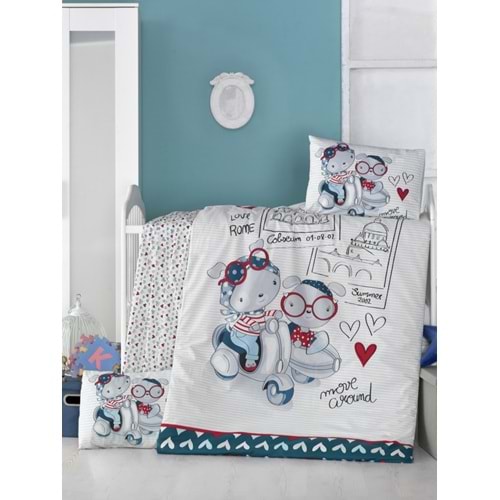 Komfort Home Bebek Uyku Seti %100 Pamuk / Travel Bears