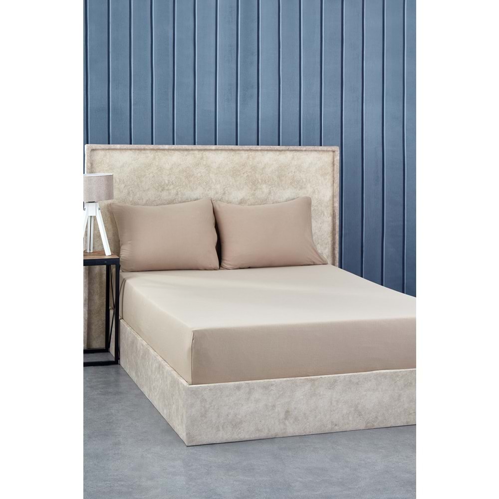 Komfort Home Çift Kişilik Penye Lastikli Çarşaf Seti 150x200 CM
