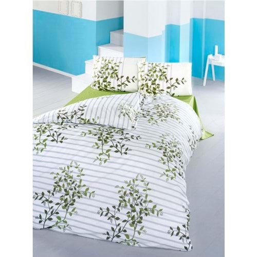 Komfort Home Tek Kişilik Ranforce Nevresim Takımı (Hazal Yeşil)