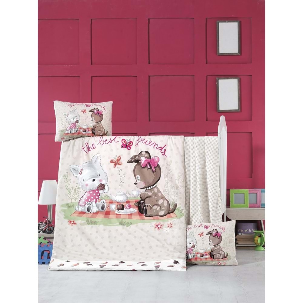 Komfort Home Bebek Nevresim Takımı %100 Pamuk (Victoria)