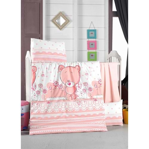 Komfort Home Bebek Uyku Seti %100 Pamuk / Pinky