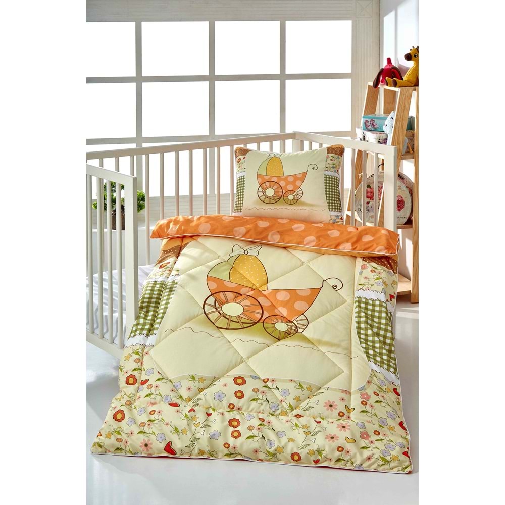 Komfort Home Dijital Baskılı Thermal Kumaş Bebek Yorgan Seti / B2