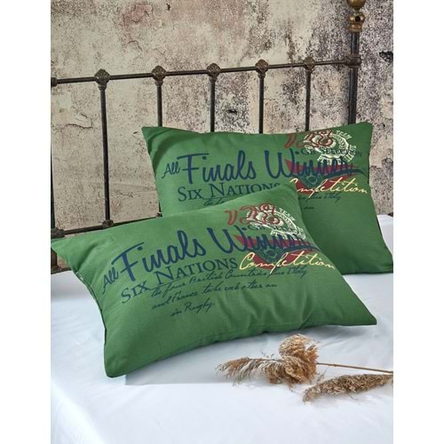Komfort Home Baskılı Pamuklu Silikon Dolgulu Yastık 50x70 CM /2 Adet