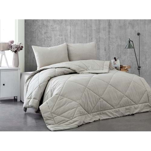 Komfort Home Çift Kişilik %100 Pamuk Kumaş Silikon Dolgulu Yorgan /G1