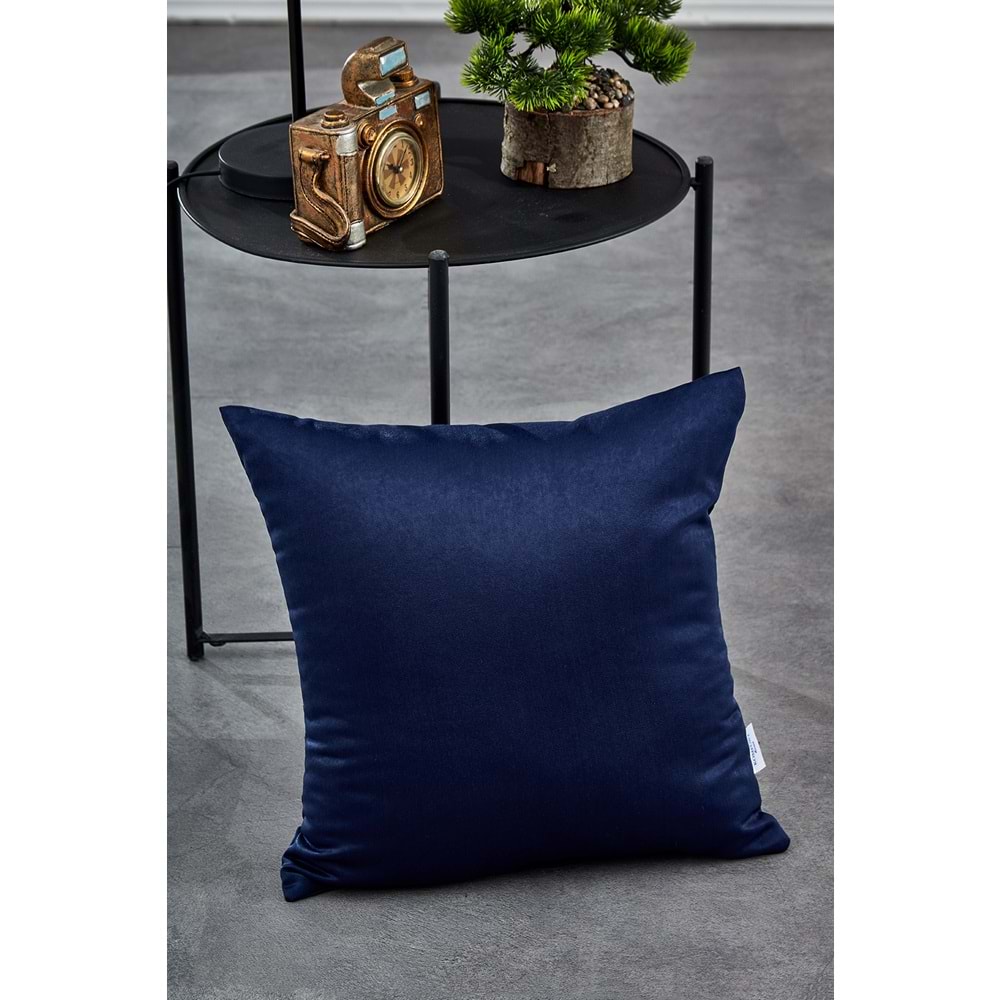 Komfort Home Düz Lacivert İç Dolgulu Kırlent 45x45cm / 4 Adet