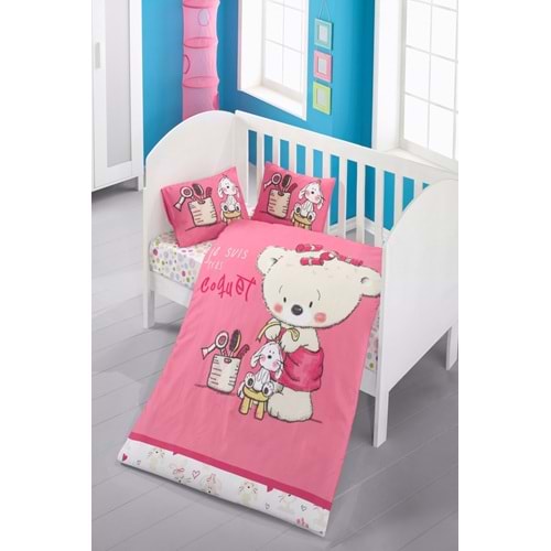 Komfort Home Bebek Uyku Seti %100 Pamuk (Yorgan ve +2 Yastıklı)