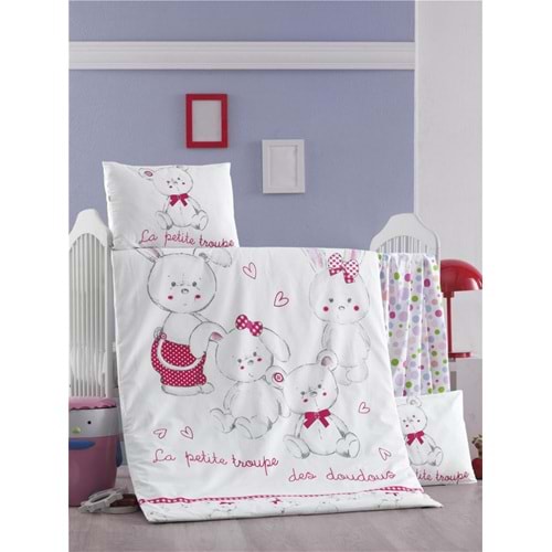 Komfort Home Bebek Uyku Seti %100 Pamuk (Yorgan ve +2 Yastıklı)